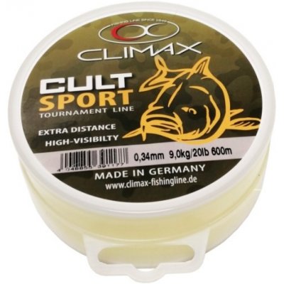 CLIMAX CULT Carp Line Fluo-žlutá 600m 0,34mm – Zboží Dáma