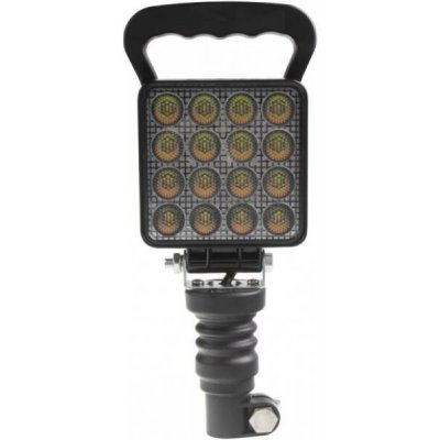 LED světlo hranaté, bílé/oranžové, 16x3W/16x1W, na hrot, ECE R10 – Hledejceny.cz