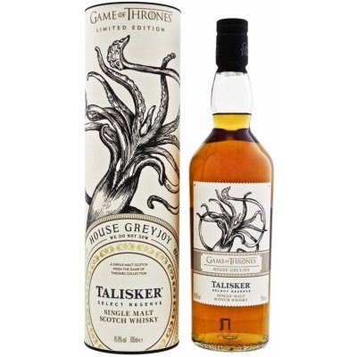 Talisker GAME OF THRONES House Greyjoy Single Malt Whisky 45,8% 0,7 l (tuba) – Zboží Mobilmania