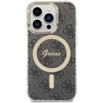 Guess 4G IML MagSafe Apple iPhone 14 Pro, černé