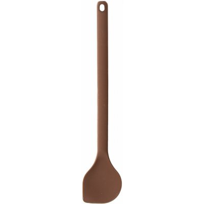 ORION Vařečka s rohem 28 cm, silikon, hnědá – Zboží Dáma