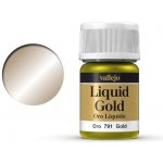 Barva Vallejo Liquid Gold 70796 White Gold Alcohol Based 35ml – Zboží Živě