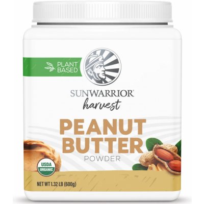 Sunwarrior Peanut Butter Powder Organic 600 g – Hledejceny.cz