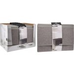 Homestyling Úložný box 44 x 33 x 22 cm textil šedý – Zboží Dáma Homestyling Úložný box 44 x 33 x 22 cm textil šedý – Zboží Dáma