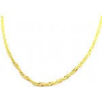 B&B Goldinvestic Zlatý dětský řetízek singapore kroucený N3927-585/1000 – Zboží Dáma