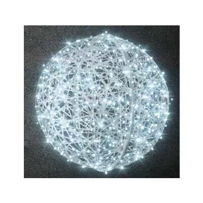 Easy Fix 3D LED světelná koule sklolaminát Ø 100 cm bílá, červené LED, 230 V – Hledejceny.cz