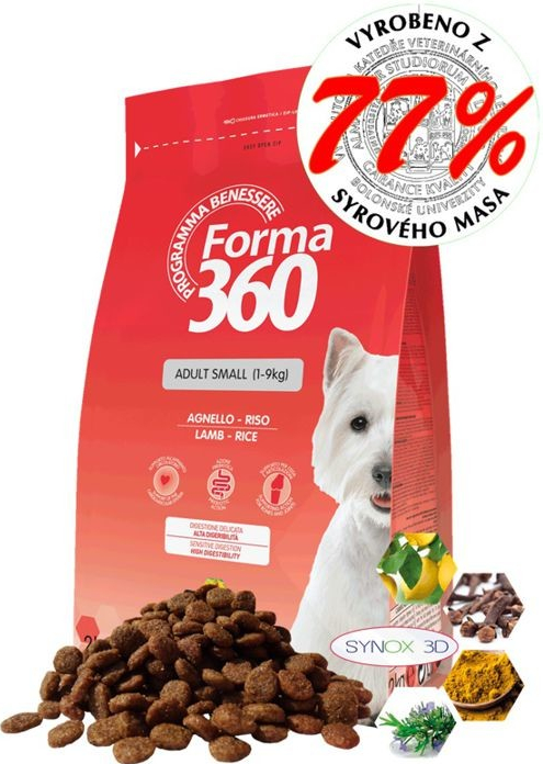 Benessere Dog NEW Forma adult jehně & rýže small 2 kg