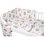 Baby Nellys 3-dílná sada Mantinel s povlečením bavlna Bunny Star bílá 120 x 90 cm – Zboží Mobilmania