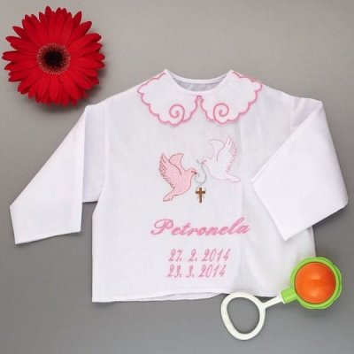 Krstová košilka dívčí Holubice – Zboží Dáma Krstová košilka dívčí Holubice – Zboží Dáma