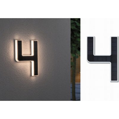 SOLÁRNÍ LED SVÍTÍCÍ ČÍSLO DOMU, FASÁDNÍ SVÍTIDLO S ČIDLEM PL79845 – Sleviste.cz