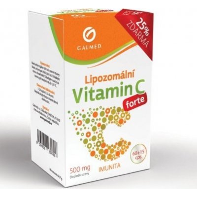 Galmed Vitamín C lipozomální forte 500 mg 75 kapslí – Hledejceny.cz