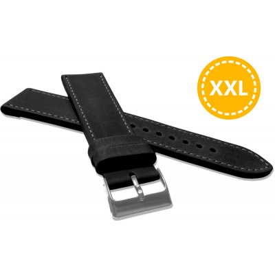 Lavvu XXL Prodloužený prošitý černý sport z luxusní kůže Top Grain 26 XXL LSAXB26 – Zboží Dáma