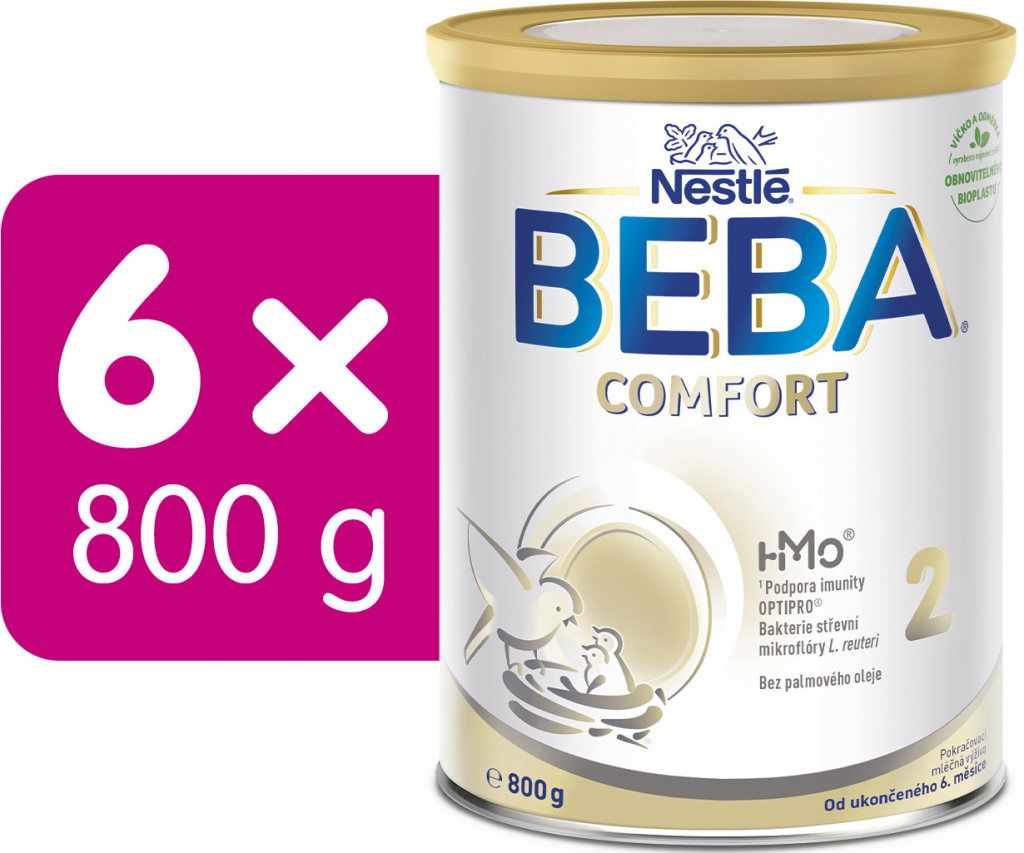 BEBA 2 ComfortHM-O 6 x 800 g od 631 Kč - Heureka.cz