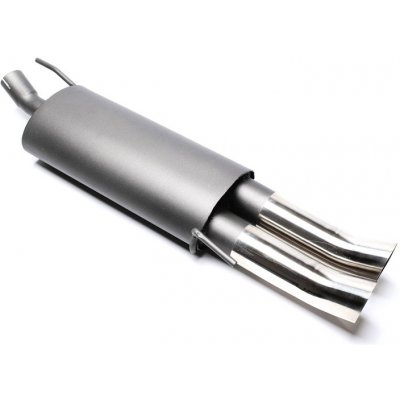 TA Technix sportovní výfuk VW Golf III / IV Cabrio 94-02, 2x 76 mm DTM zahnutá nerezová koncovka bez pertlu – Hledejceny.cz