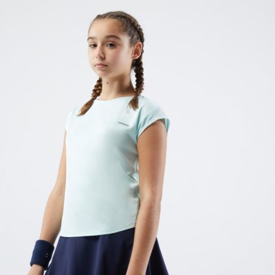 Artengo dívčí tenisové tričko Soft zelené