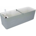 Samozavlažovací truhlík Plastia BERBERIS 80 komplet set taupe-slonová kost – Zboží Dáma