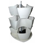 Prosperplast COUBI HERBAL kaskádový květináč 29,5x29,5x88 cm 9l bílá DKN300W – Zboží Mobilmania