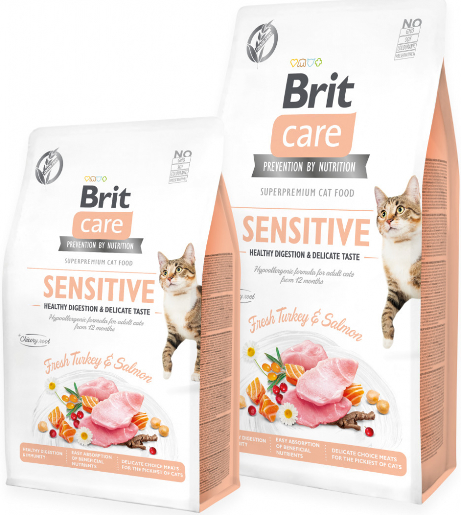 Brit Care Cat GF SENSITIVE Haelthy Digestion and Delicate Taste 2 kg