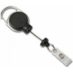 Durable Extra Strong - klip s navíjecí šňůrou a karabinou - černý – Sleviste.cz