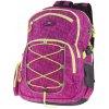 Školní batoh Easy batoh tříkomorový růžová se žlutými prvky