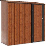 OMAXI 750709 203 x 85,5 x 200 cm Hnědá – Hledejceny.cz