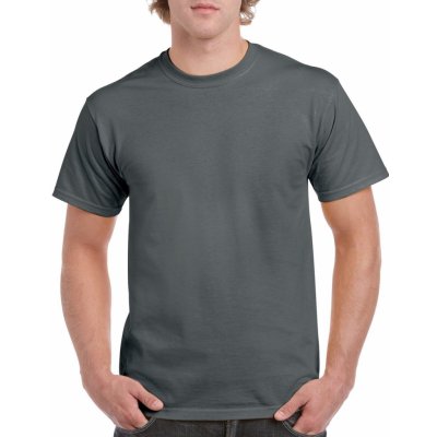 Gildan tričko HEAVY COTTON dřevěné uhlí šedé – Zboží Mobilmania
