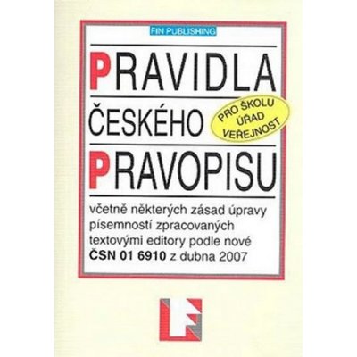 Pravidla českého pravopisu /kapesní/ - kol.aut. – Zboží Mobilmania