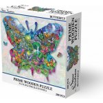 PRIME 3D Dřevěné puzzle Motýl 200 ks – Zboží Mobilmania
