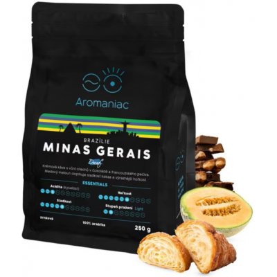 Aromaniac Brazílie Minas Gerais bez kofeinu zrnková 250 g – Hledejceny.cz