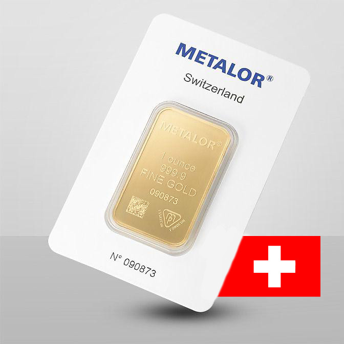 Metalor zlatý slitek 1 oz