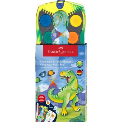Faber Castell vodové barvy stavebnicové 12 barev dino – Hledejceny.cz