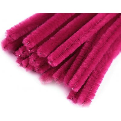 Chlupaté drátky na tvoření Ø6 mm délka cca 30 cm - fuchsiová tm. (20 ks) – Hledejceny.cz