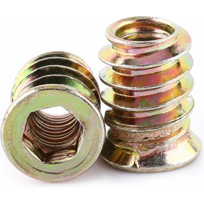 Závitová vložka do dřeva M6 x 15 mm (20 ks) – Hledejceny.cz