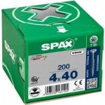 SPAX záp. hlava 4.0x40 část. závit TX20, Wirox stříbr. certifikovaný (200 ks) – Hledejceny.cz
