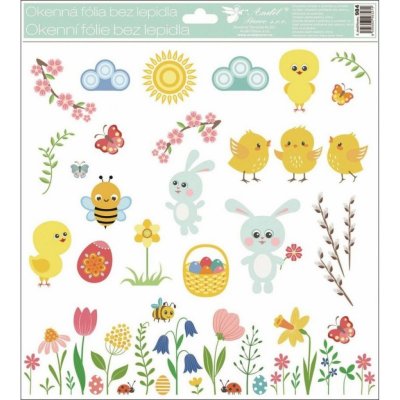 Okenní fólie mix se sluníčkem a kuřátky 30x33,5 cm kuřátka – Hledejceny.cz