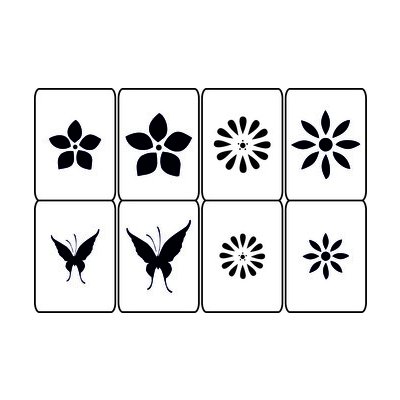 Artemiss Sada šablonek Rozkvetlá louka 495 F 8ks 6,5x9cm – Sleviste.cz