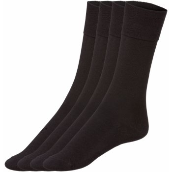 Livergy pánské ponožky s BIO bavlnou 4 páry černá