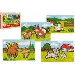 Teddies Puzzle dřevěné Moje první zvířátka – Hledejceny.cz