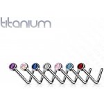 Šperky4U zahnutý piercing do nosu titan TIT1027A – Zboží Dáma