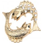 Gaira brož Zodiac 340023 Znamení zvěrokruhu Ryby – Zboží Dáma