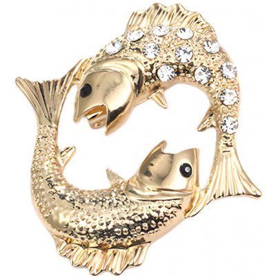 Gaira brož Zodiac 340023 Znamení zvěrokruhu Ryby – Zboží Dáma