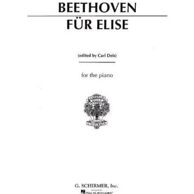 Ludwig Van Beethoven Fur Elise Pro Elišku noty na sólo klavír