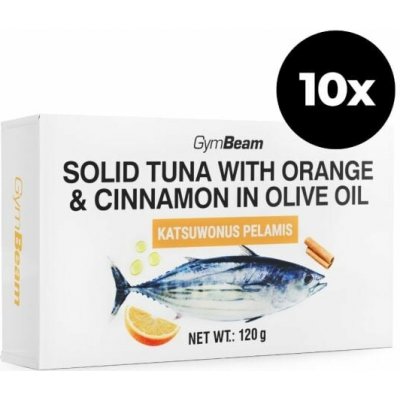 GymBeam Tuna in Olive Oil with Orange & Cinnamon 120 g – Zboží Dáma