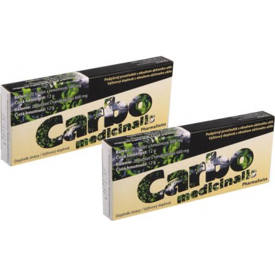 PharmaSwiss Carbo Medicinalis 2 x 20 tablet – Hledejceny.cz