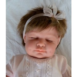 Marina & Pau Reborn miminko spící holčička Slavěna Baby Dreams Pink 45 cm