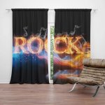 Sablio Závěs Rock: 2ks 140x250cm – Hledejceny.cz