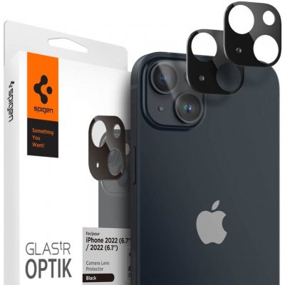 Spigen tR Optik 2 Pack Black iPhone 14/iPhone 14 Plus AGL05274 – Zboží Mobilmania