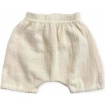 Kojenecké mušelínové kraťasy krém – Sleviste.cz