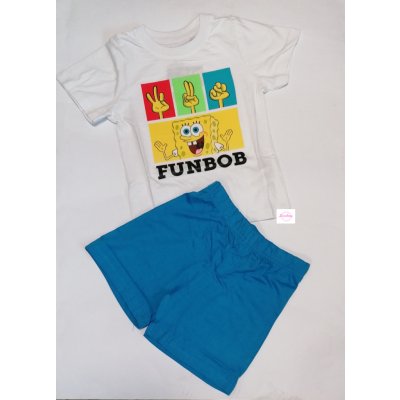 Chlapecký letní set/pyžamo Spongebob modrý – Zboží Mobilmania