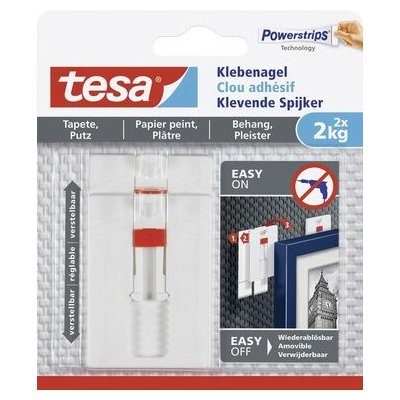 Tesa Powerstrips® 77777 Nalepovací hřebík na tapety a omítku / Nosnost 2 kg (77777-00000) – Zbozi.Blesk.cz